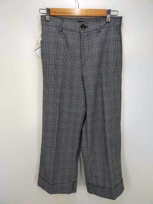 ZARA(ザラ) チェック柄スラックスパンツ レディース JPN：M