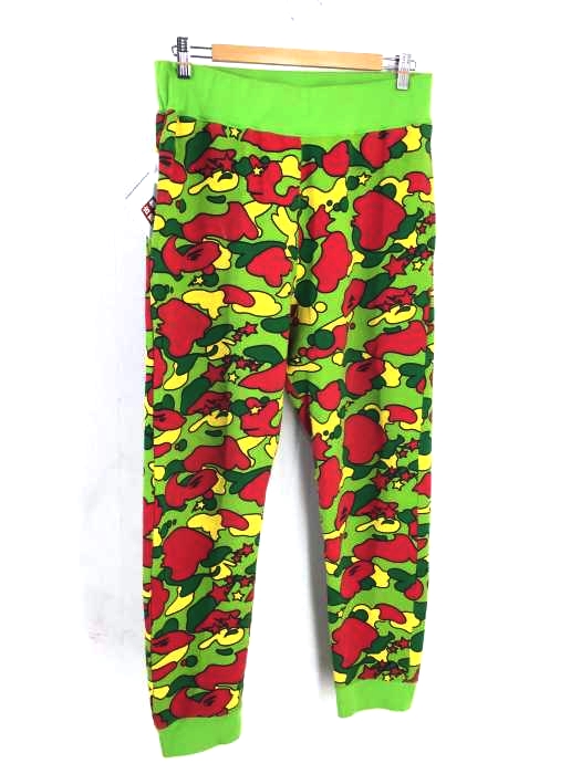 A BATHING APE(アベイシングエイプ) エイプカモスウェットパンツ メンズ JPN：S