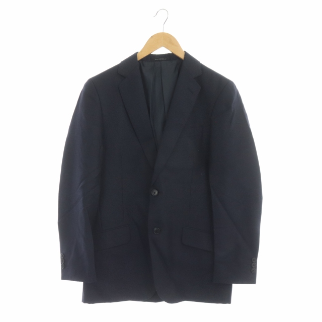 UNITED ARROWS green label relaxing(ユナイテッドアローズグリーンレーベルリラクシング) グリーンレーベルリラクシング ユナイテッドアローズ green label relaxing テーラードジャケット シングル 背抜き シルク混 46 紺 ネイビー /MF メンズ メンズ  46（日本サイズS相当）