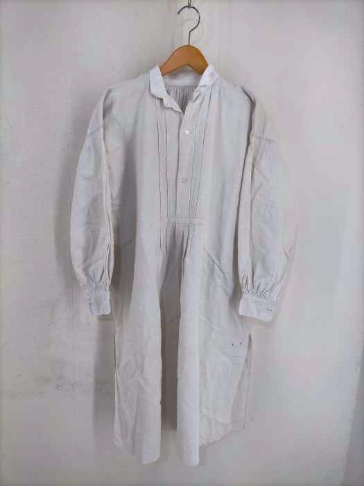 USED古着(ユーズドフルギ) 1900s～フレンチリネンスモックワンピース クレリック ブザム レディース 表記無