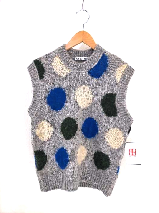 ACNE STUDIOS(アクネストゥディオズ) 21AW multi Dot sweater vest メンズ import：XS