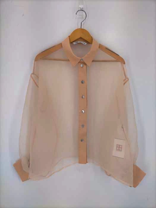 ZARA(ザラ) オーガンジーシャツ レディース import：M