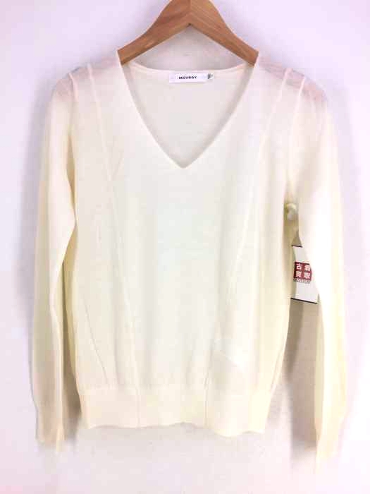 moussy(マウジー) STANDARD V NECK SWEATER レディース  FREE