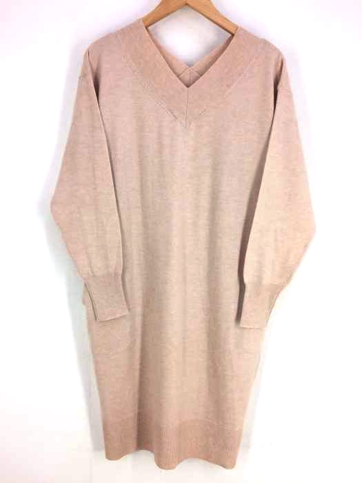 AZUL by moussy(アズールバイマウジー) VNECK KNIT ONEPIECE レディース  S