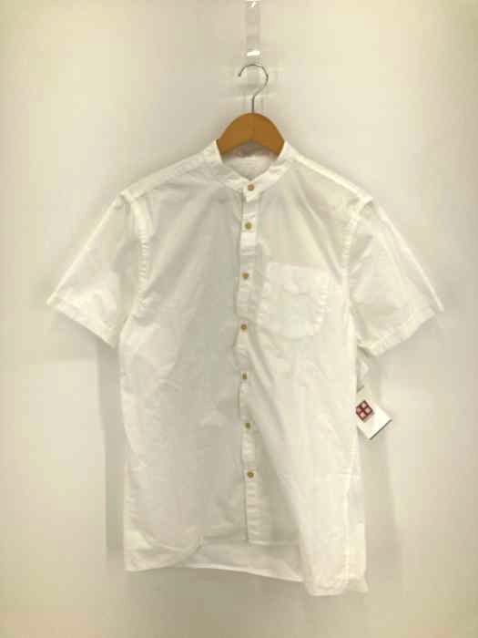 ZARA(ザラ) 半袖バンドカラーシャツ メンズ import：M