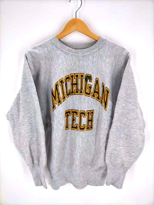 Champion(チャンピオン) 80S REVERSE WEAVE トリコタグ MICHIGAN TECH カレッジプリントスウェット メンズ JPN：M