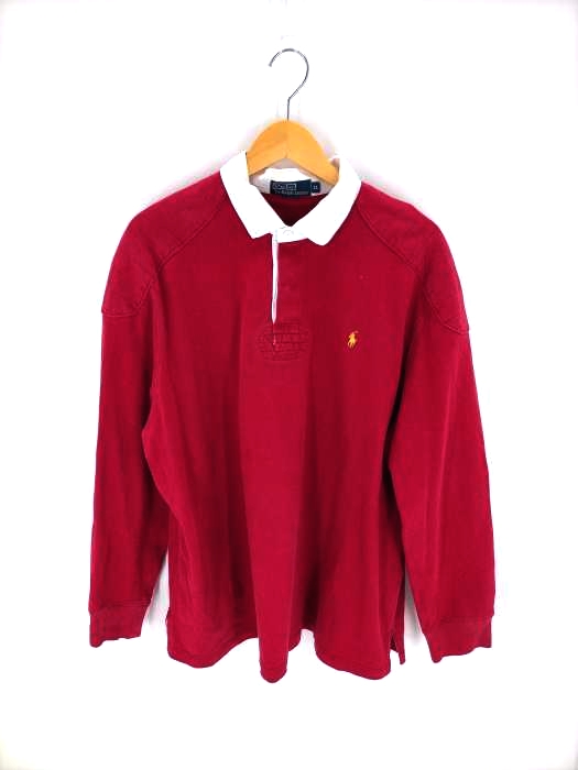 Polo by RALPH LAUREN(ポロバイラルフローレン) 90-00S スモールポニー刺繍 ラガーシャツ メンズ import：XL