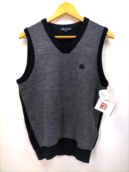 アクアスキュータム AQUASCUTUM 総柄ベストセーター メンズ JPN：M