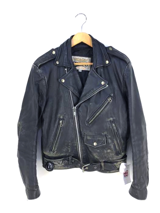 ユーズドフルギ USED古着 {{OPEN ROAD}} 韓国製 ライダースジャケット メンズ  36