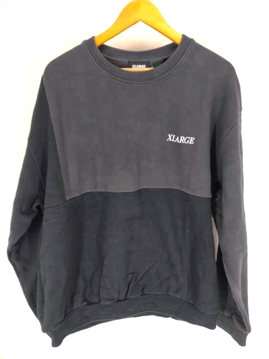 エクストララージ XLARGE PANELED CREWNECK SWEAT メンズ JPN：L