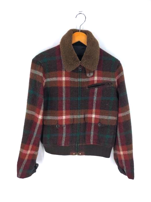 ラルフローレン RALPH LAUREN 襟ボア アルパカ混 メルトンブルゾン レディース JPN：L