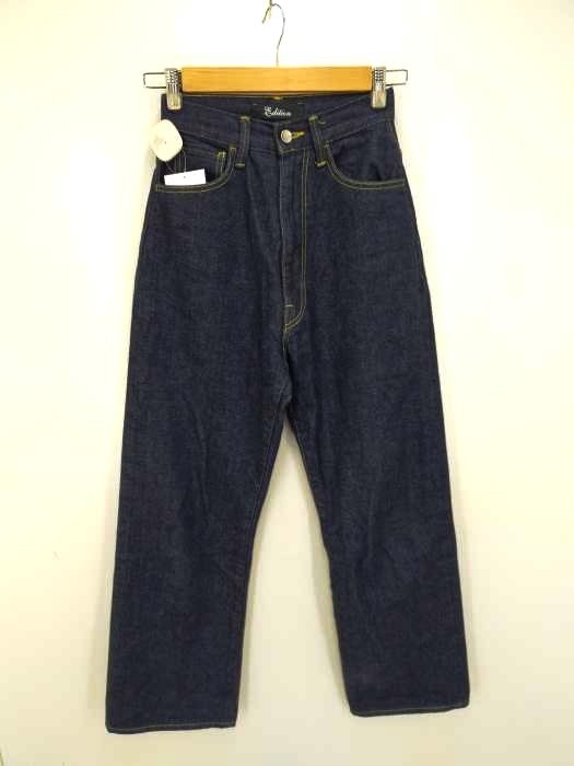 エディション Edition 12.5oz ORGANIC DENIM ハイライズ ワイドデニム レディース  24
