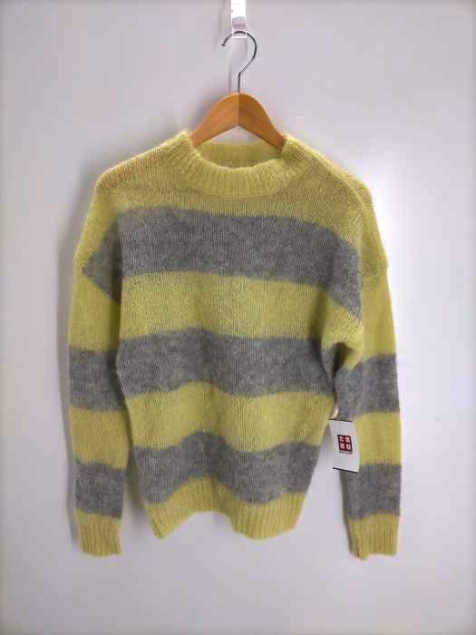 ユニフォームエクスペリメント uniform experiment 13th Anniversary MOHAIR BORDER CREW NECK KNIT メンズ JPN：1