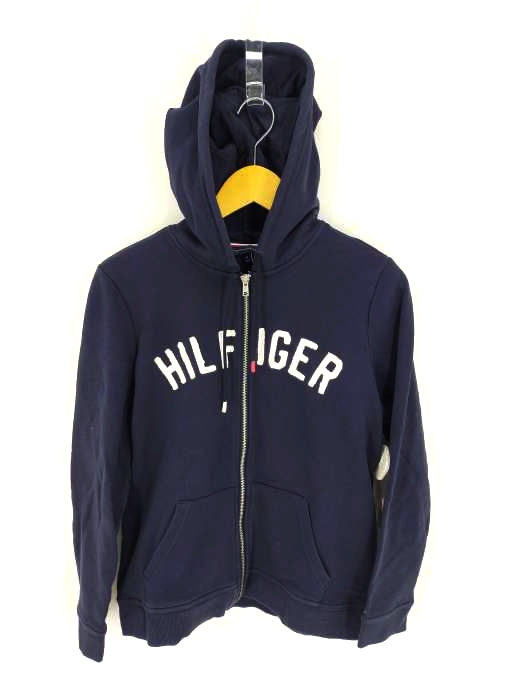トミーヒルフィガー TOMMY HILFIGER フロッキーロゴ ジップアップパーカー メンズ JPN：S