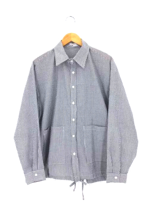 USED古着(ユーズドフルギ) RECOVER シアサッカー オーバーサイズストライプシャツ メンズ import：M