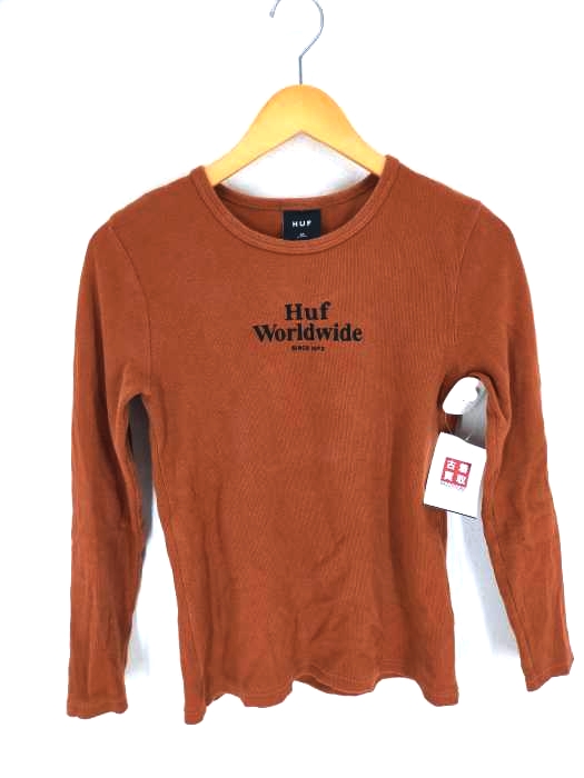 HUF(ハフ) WORLD WIDE クルーネックカットソー レディース JPN：M