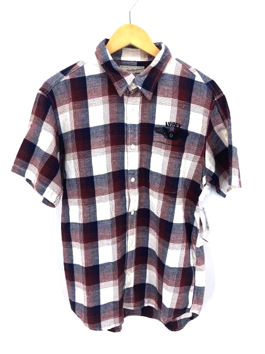 AVIREX(アヴィレックス) S/Sチェック柄ボタンシャツ メンズ JPN:XL