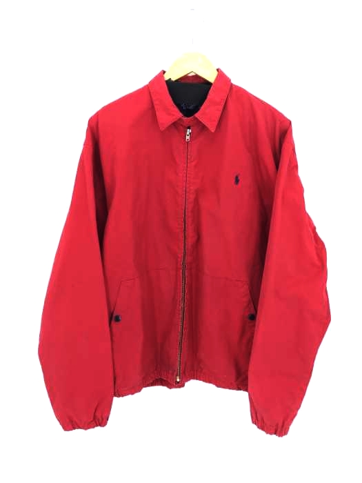 Polo by RALPH LAUREN(ポロバイラルフローレン) チンスト付 ワンポイントロゴスウィングトップ ハリントンジャケット メンズ import：M