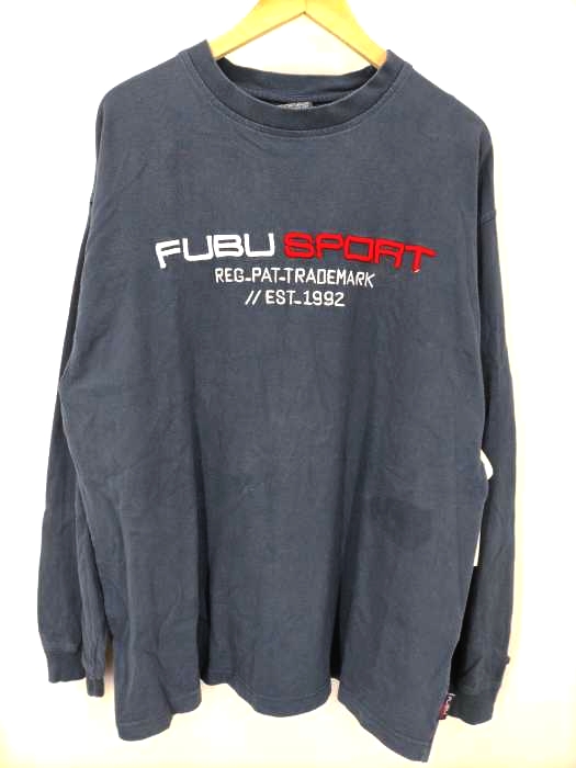 フブ FUBU 刺しゅう長袖Tシャツ メンズ import：L