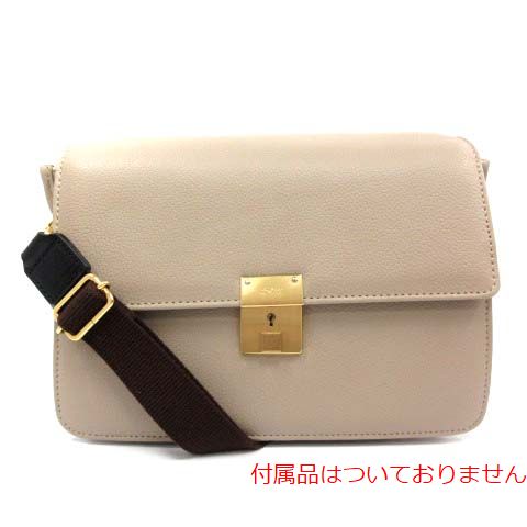 ithelicy(イザリシー) アコーディオンバッグ ショルダーバッグ ポシェット ゴールド金具 レザー 牛革 ベージュ 茶 ブラウン /AN5 レディース レディース 表記無