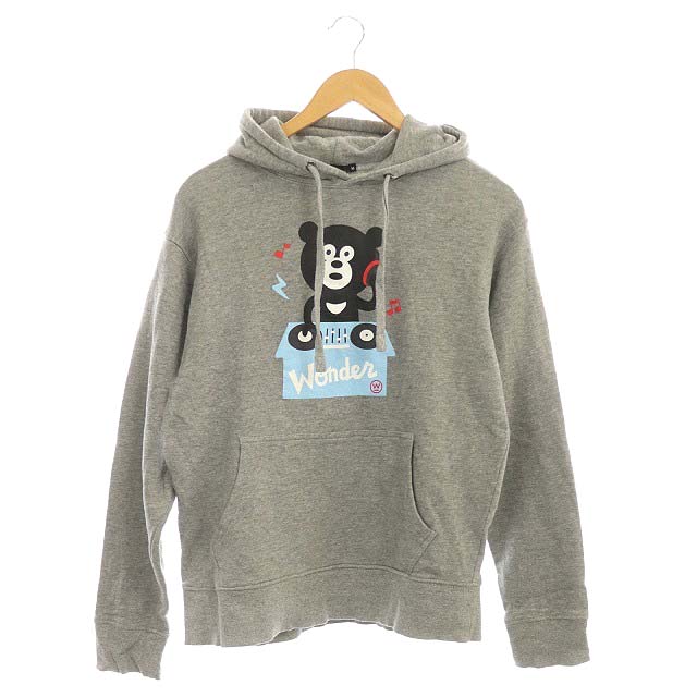 BEAMS(ビームス) パーカー スウェット プルオーバー 長袖 プリント M グレー /ES メンズ メンズ  M