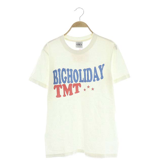 TMT(ティーエムティー) Tシャツ カットソー 半袖 ロゴ M 白 ホワイト /AO メンズ M
