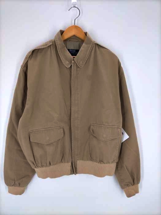 Polo by RALPH LAUREN(ポロバイラルフローレン) 90s-00s a-2 エポレット付きジップアップブルゾン メンズ import：XL