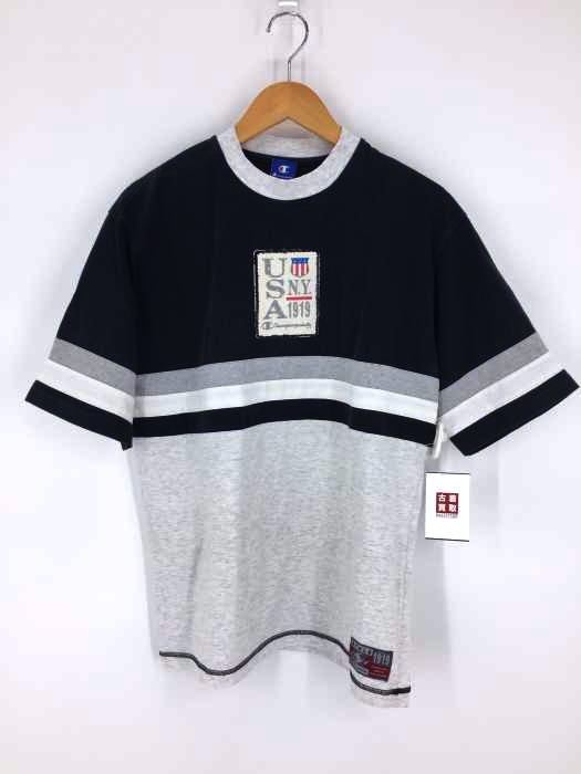 CHAMPION PRODUCTS USA(チャンピオン プロダクツ ユーエスエー) 90s初期 刺繍タグ モックネックTシャツ メンズ JPN：M