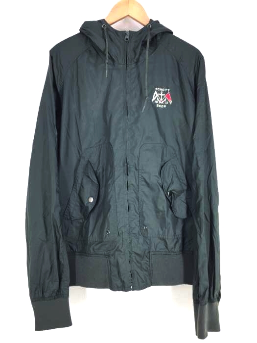 ショット SCHOTT BROS フーデッドナイロンブルゾン メンズ XL
