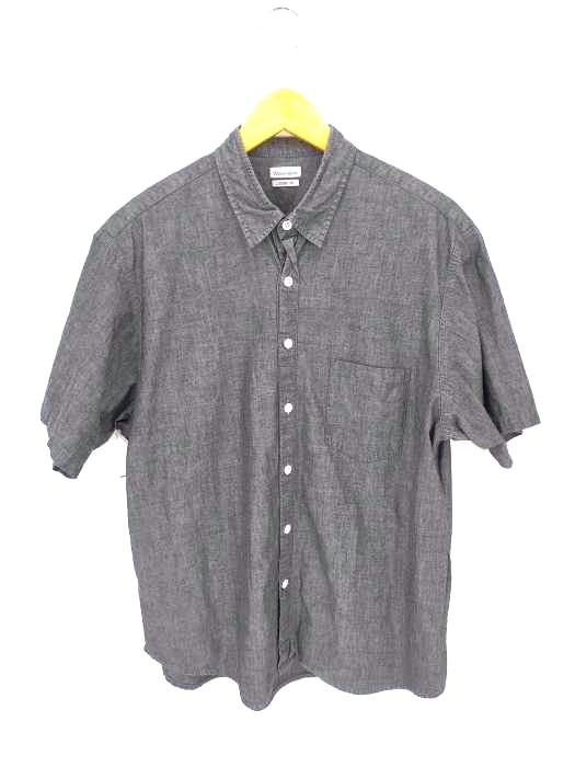 Steven Alan(スティーブンアラン) INDG/CHAMBRAY REVERSE SEAM SHORT SLEEVE SHIRT-LOOSE メンズ JPN：M