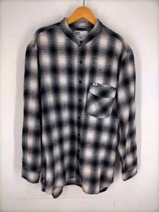 Lee(リー) SPORTS WEAR オンブレチェック バンドカラーシャツ メンズ  FREE