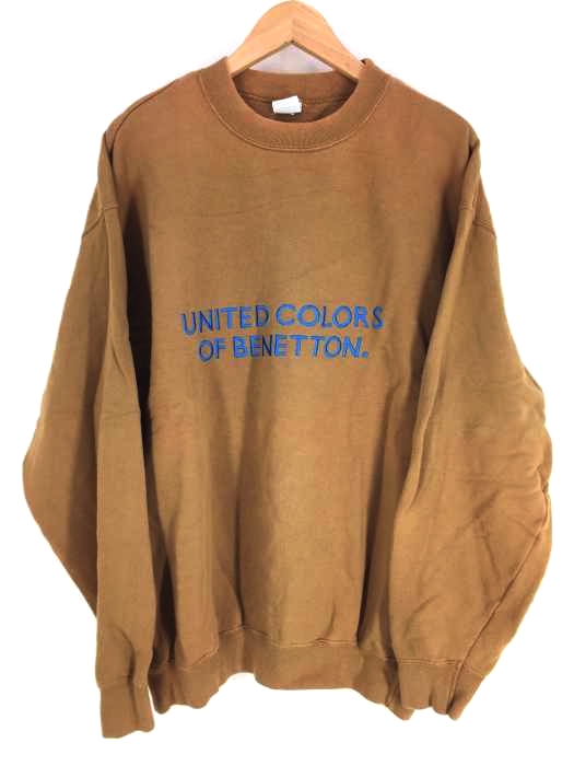 UNITED COLORS OF BENETTON(ユナイテッドカラーズオブベネトン) ロゴ刺繍スウェット メンズ  L