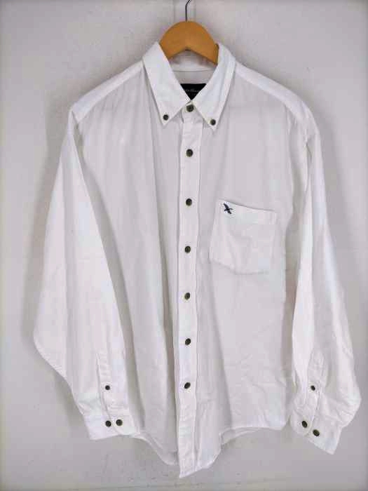 Eddie Bauer(エディーバウアー) 90-00S マーブルボタン 胸ポケット コットンボタンダウンシャツ メンズ  L