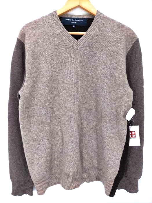 COMME des GARCONS HOMME(コムデギャルソンオム) Wool 3-Tone Knit マルチパターン ニット メンズ JPN：M