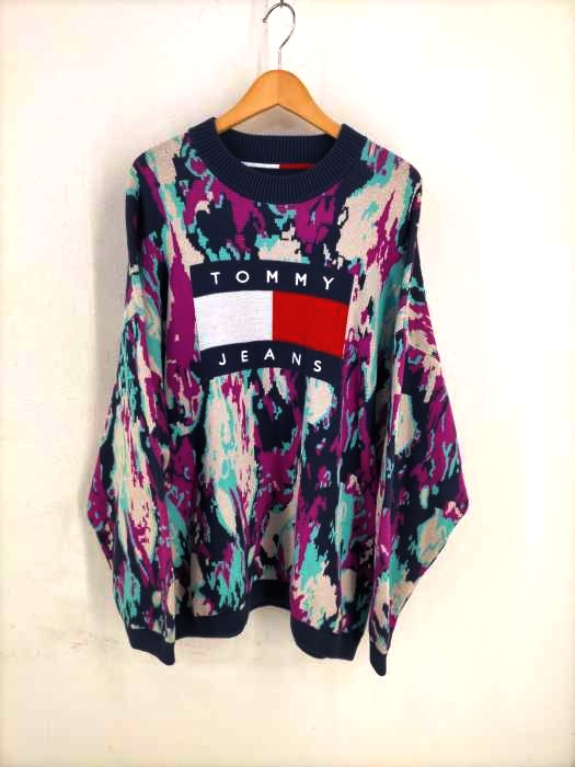 トミージーンズ tommy jeans camo flag jumper メンズ JPN：XL
