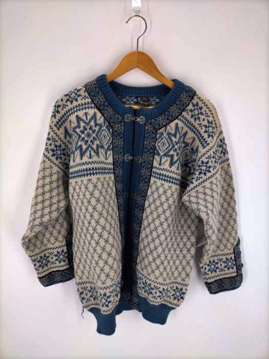 ユーズドフルギ USED古着 {{dale of rway}}80S ノルディックカーディガン チロリアンテープ レディース import：S