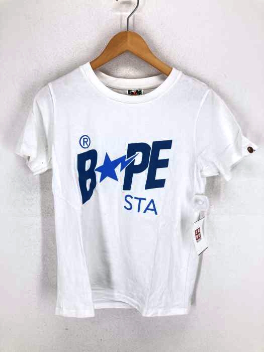 アベイシングエイプ A BATHING APE BAPE STA LOGO TEE レディース JPN：S