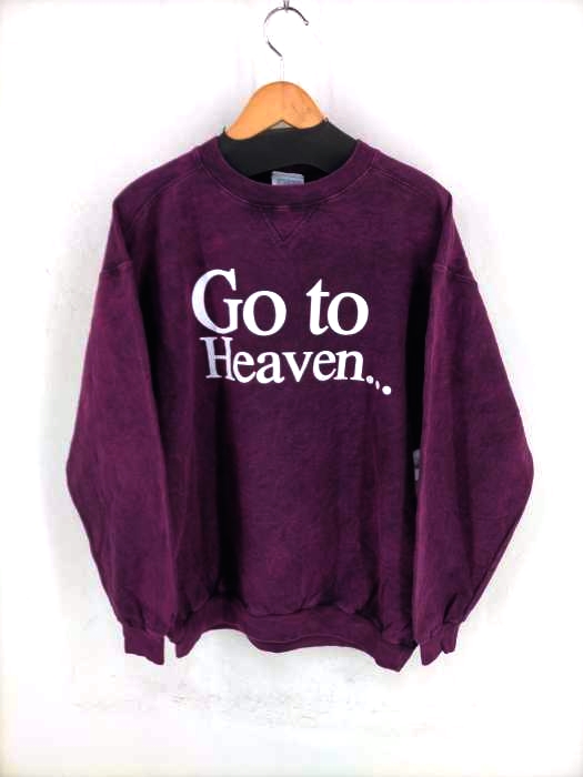 ユーズドフルギ USED古着 CANADA製 BLACKCOMB CLOTHING Go to Heaven プリントスウェット メンズ JPN：M