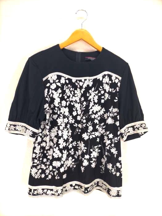 レオナール LEONARD 花柄プルオーバーブラウス レディース JPN：XL