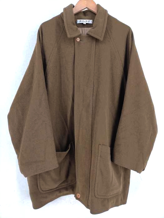 ユーズドフルギ USED古着 IGI＆IGI 80S~90S MADE IN ITALY アンゴラ混 ウールハーフステンカラーコート メンズ EUR：50
