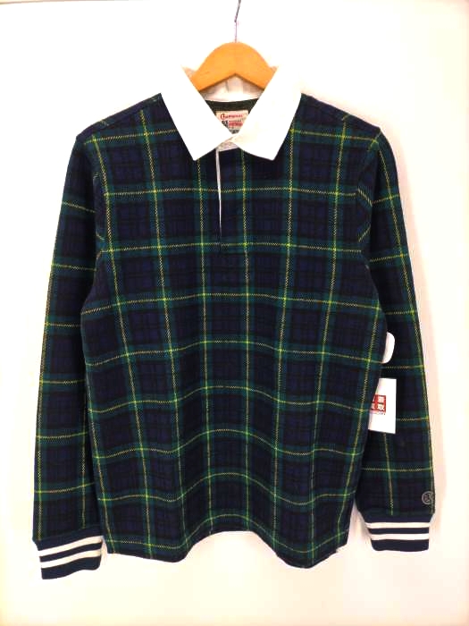 Champion(チャンピオン) ランナーズタグ チェックポロシャツ メンズ トップス ポロシャツ