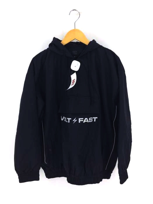 USED古着(ユーズドフルギ) VOLT FAST リフレクタープリント アノラックパーカー メンズ JPN：L