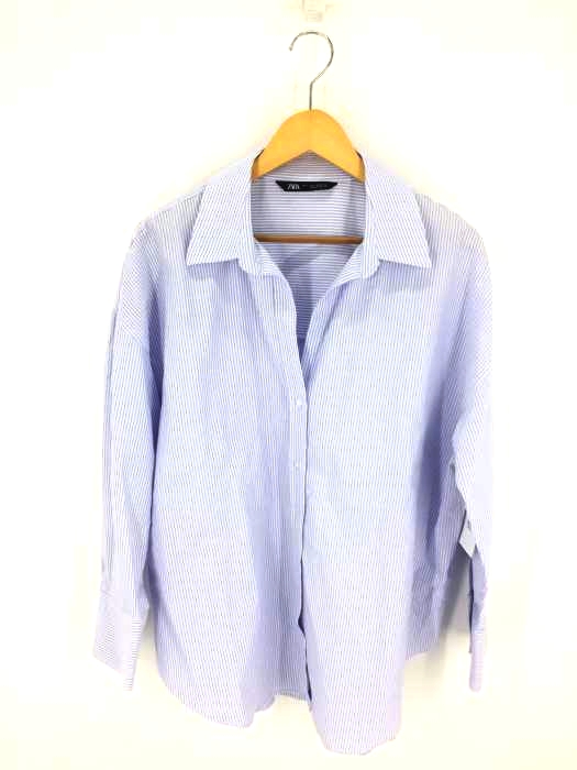 ZARA(ザラ) OVERSIZED SATIN EFFECT SHIRT レディース JPN：L