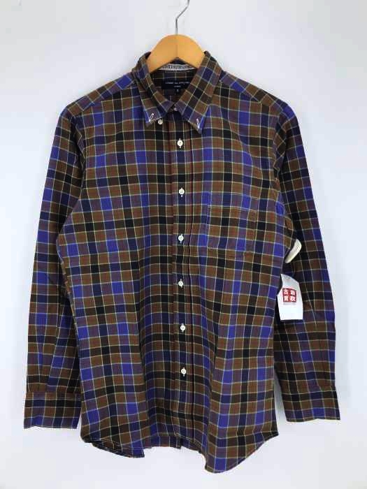 COMME des GARCONS HOMME(コムデギャルソンオム) チェック柄 ネルボタンダウンシャツ メンズ JPN：S