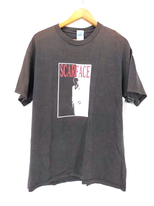USED古着(ユーズドフルギ) 90s DELTA PRO WEIGHT SCAR FACE PRINT TEE メンズ import：L