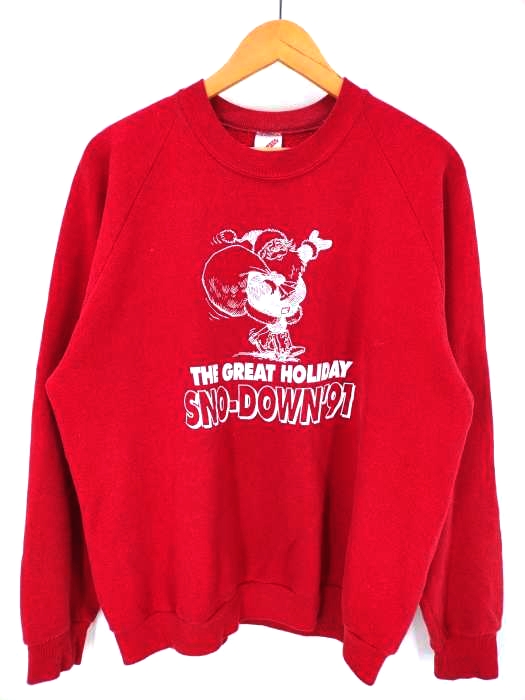 USED古着(ユーズドフルギ) JERZEEZ 90S USA製 ラグランスウェット メンズ import：XL