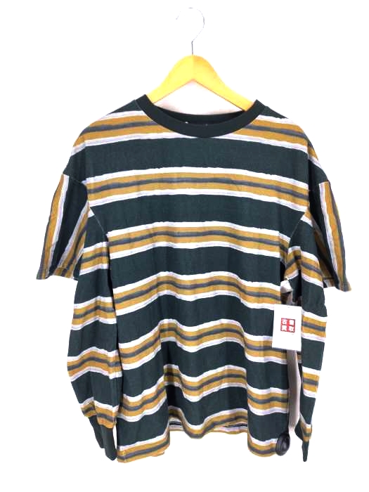 UNDERCOVER(アンダーカバー) 22SS 水彩総柄2WAYスリーブ L/S TEE Multi Border レディース  2