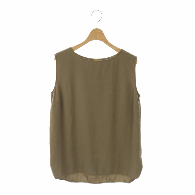 LAppartement DEUXIEME CLASSE(アパルトモンドゥーズィエムクラス) 19AW ノースリーブブラウス カットソー プルオーバー ボートネック カーキ /HS ■OS レディース レディース  表記なし