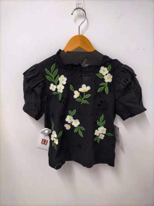 ZARA Trafaluc collection(ザラトラファルクコレクション) フラワー刺繍ブラウス レディース XS