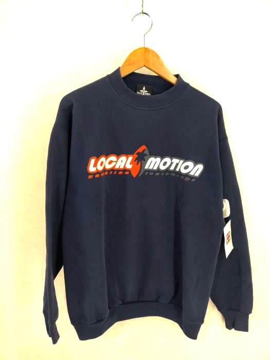 ローカルモーション local motion MADE IN USA 90s ロゴプリントスウェット メンズ JPN：L